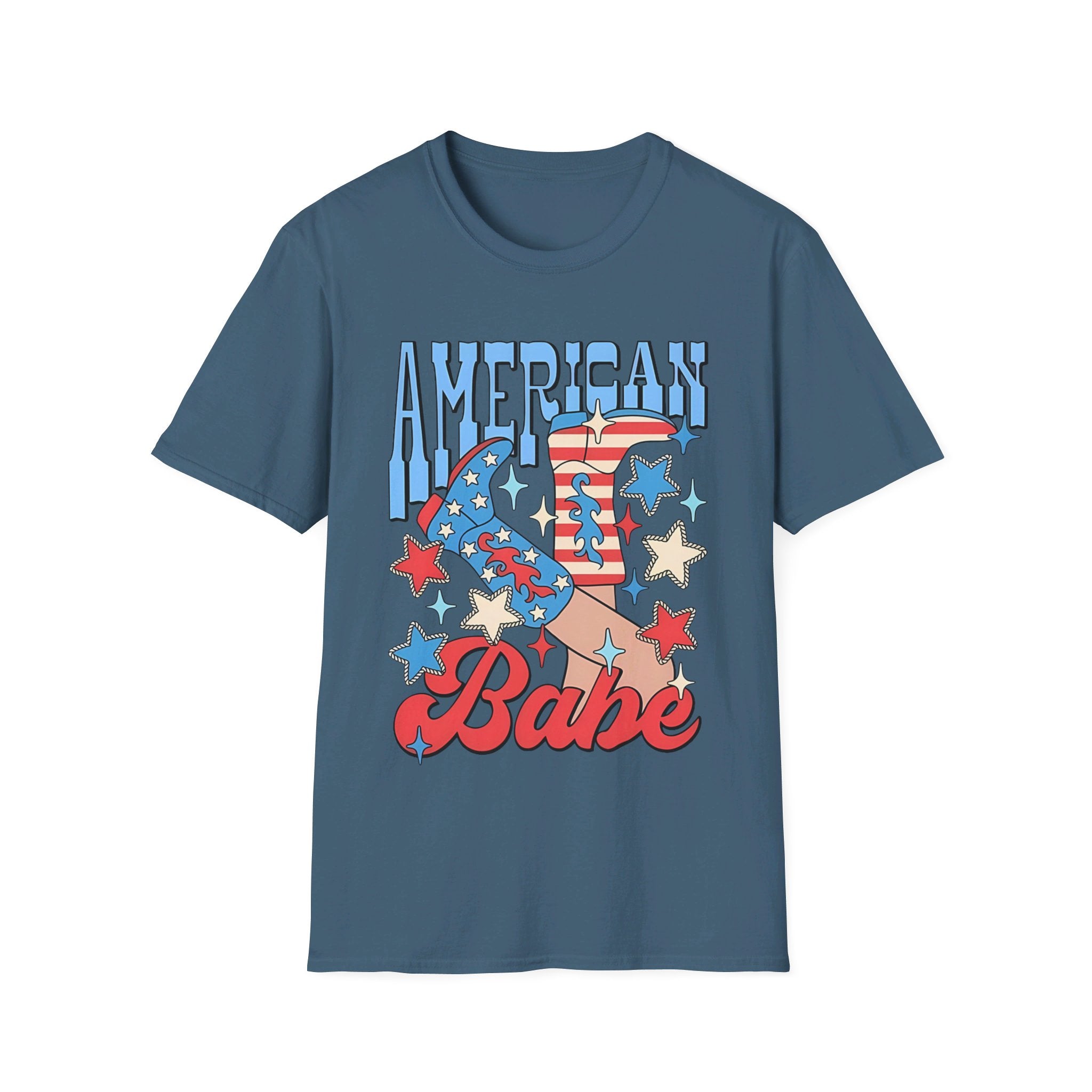 USA American babe - Softstyle T-Shirt