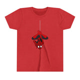 Spider-Man hanging Kids - Youth Short Sleeve Tee