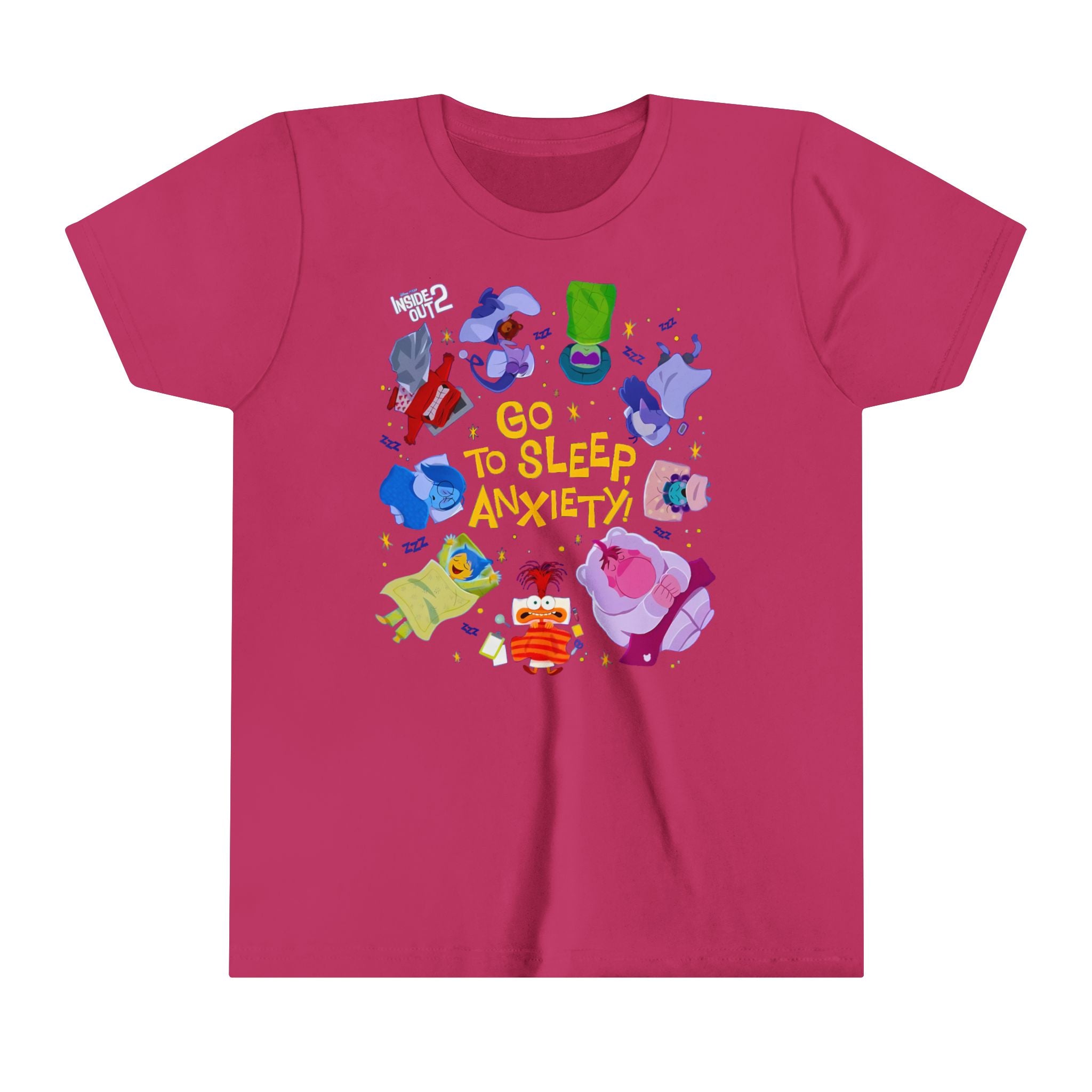 Inside Out: Go to sleep, Anxiety! Kids - Youth Short Sleeve Tee