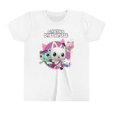 Gabby's Dollhouse backside Kids - Double T-Shirt Youth Short Sleeve Tee