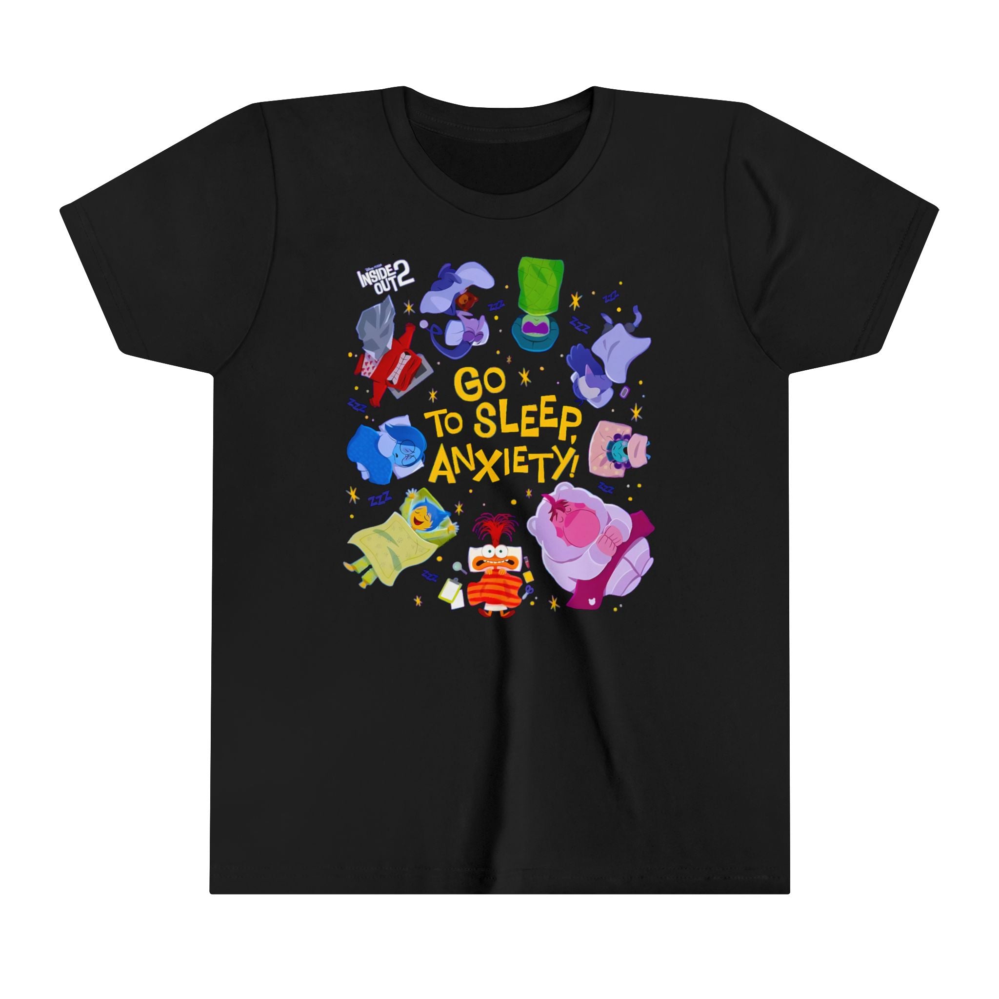 Inside Out: Go to sleep, Anxiety! Kids - Youth Short Sleeve Tee