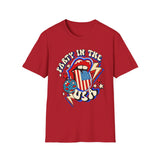 USA Party in the USA: Miley Cyrus lyrics - Softstyle T-Shirt