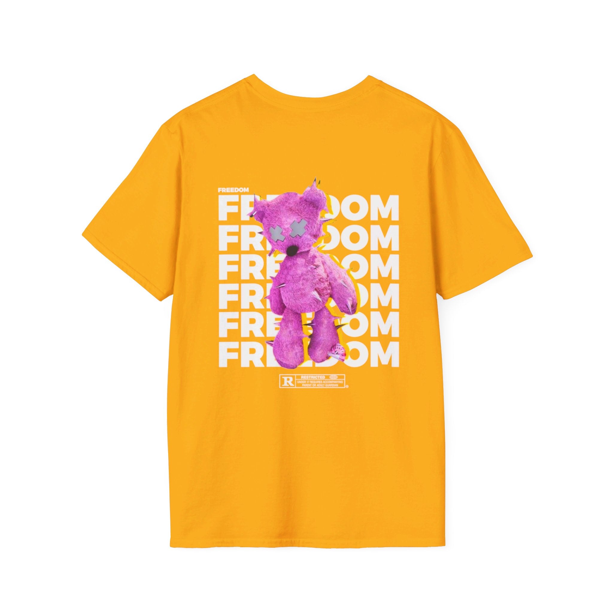 Freedom Bear backside - Softstyle T-Shirt