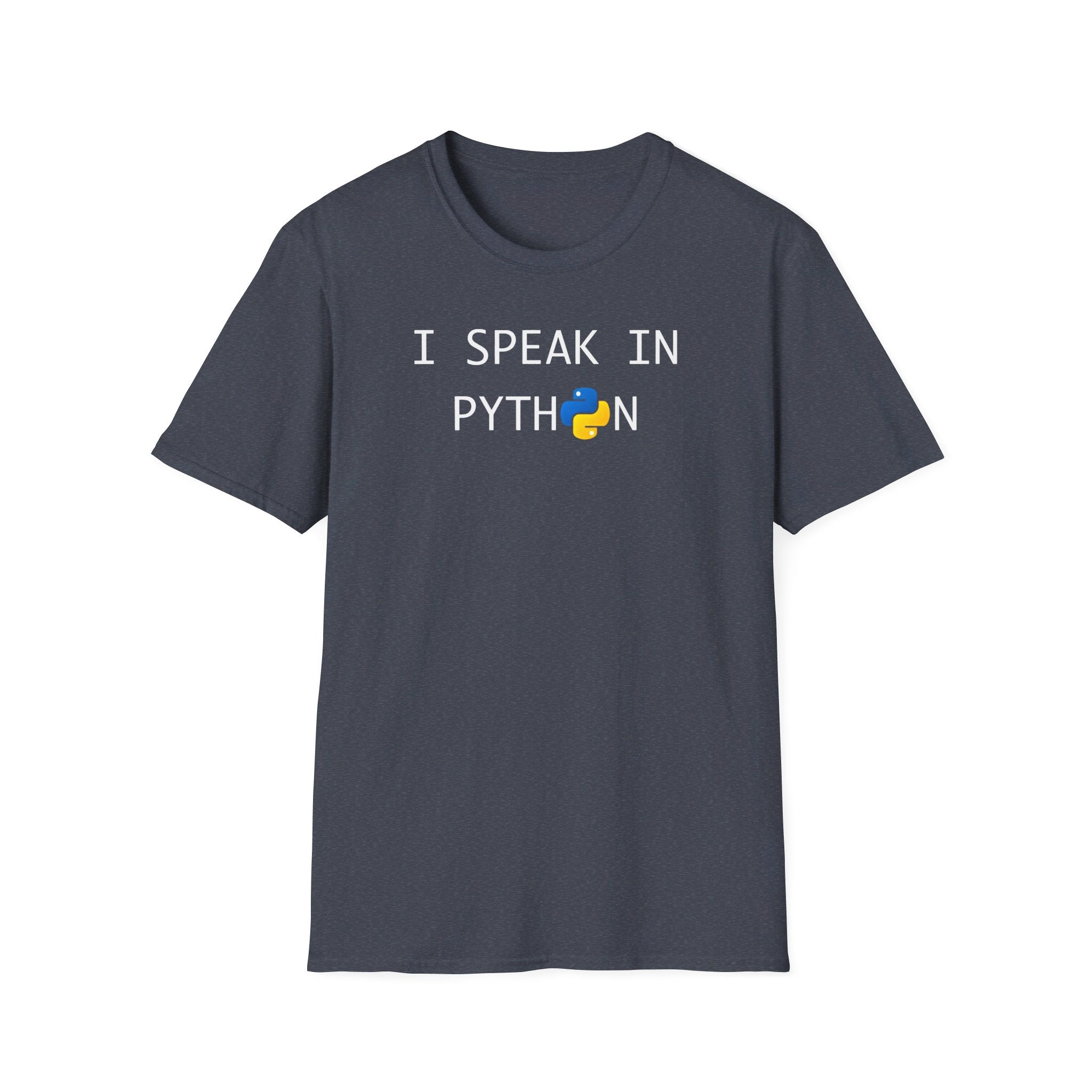 I speak in Python - Softstyle T-Shirt