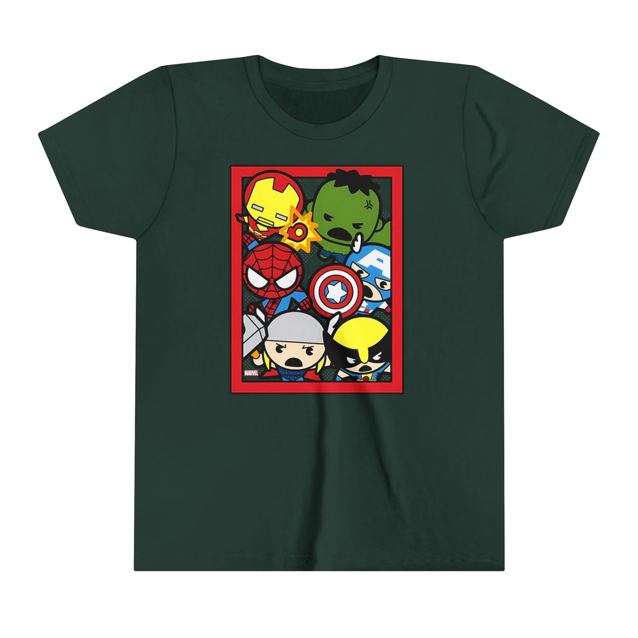 Avengers and Wolverine: Marvel Heroes comics Kids - Youth Short Sleeve Tee