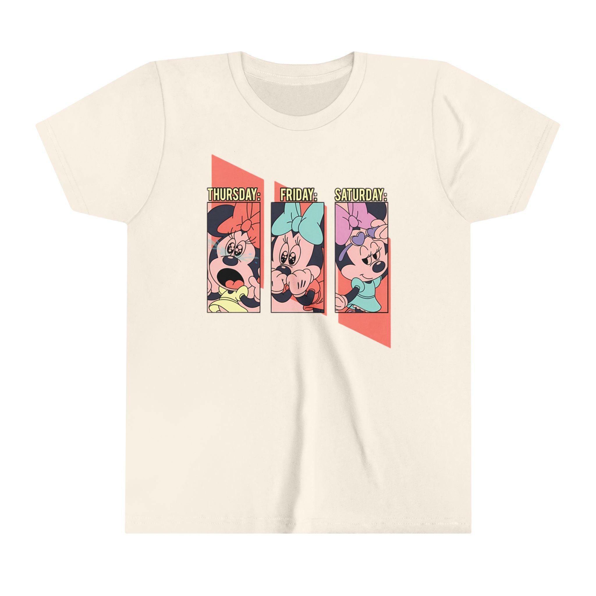 Minnie Mouse: Thursday, Friday, Saturday Kids - Youth Short Sleeve Tee